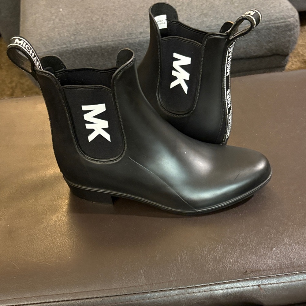 Michael Kors Black Ankle Booties with Logo